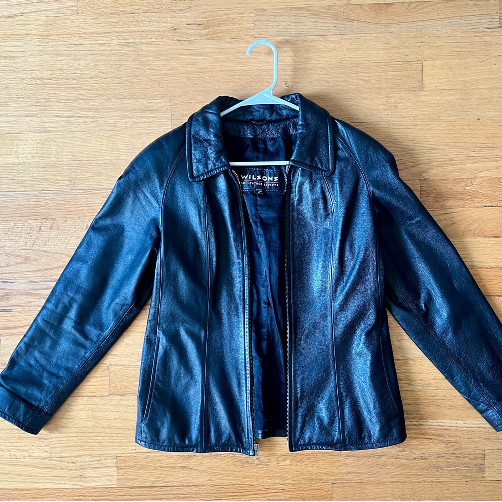 Wilsons Leather Black Jacket